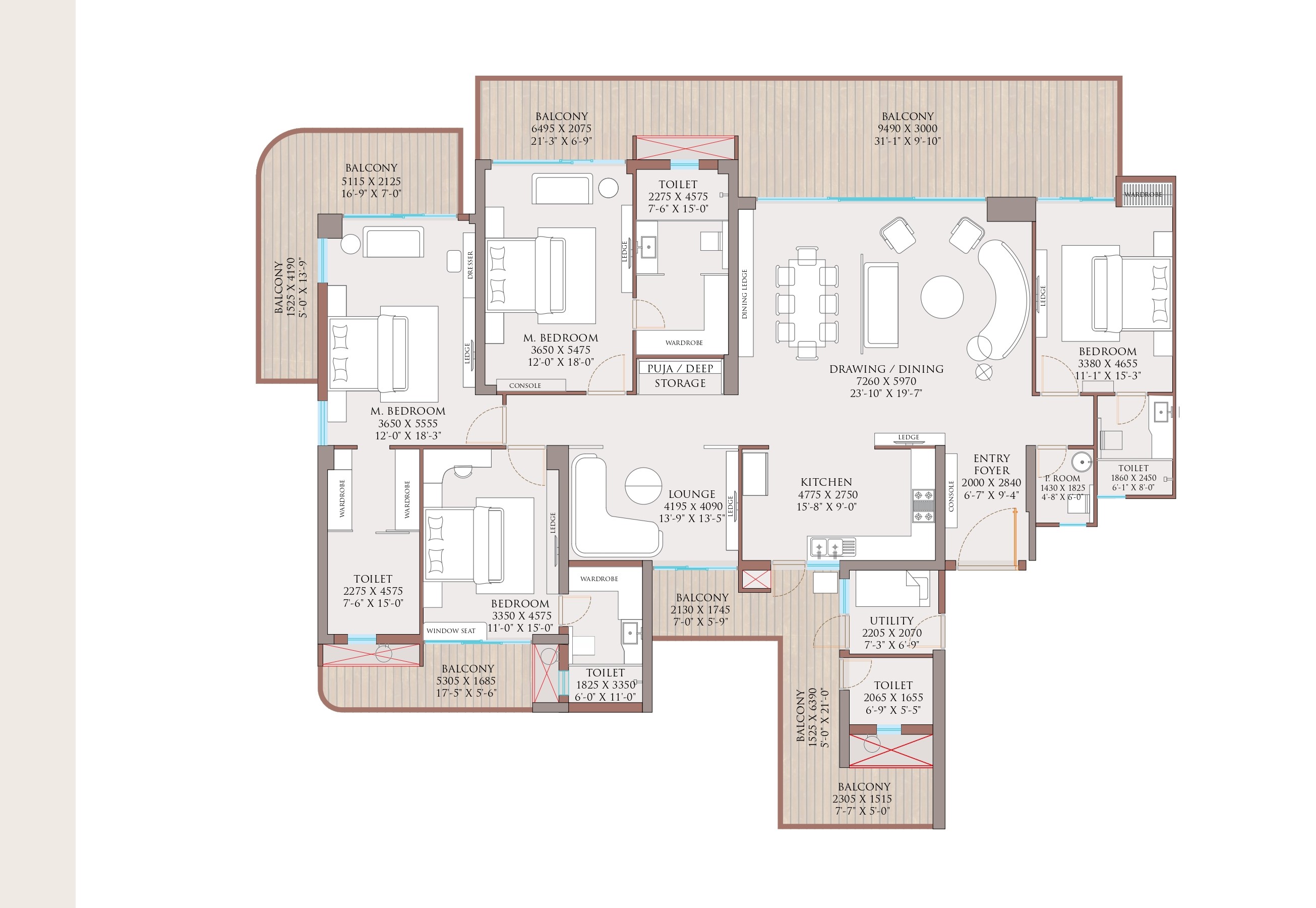 ACE Hanei floor plan
